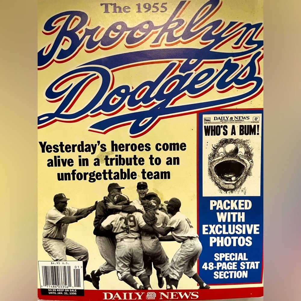 1996 Brooklyn Dodgers 40th Anniversary Magazine Collectors Edition From 1955
